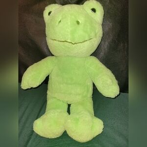 Build-A-Bear Workshop Exclusive Spring Green Frog Plush Toy Stuffed Animal 16"